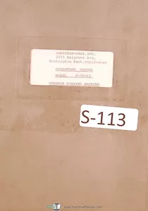 Sheridan Gris No.3, Modelo E-20-12, Manual del Operador de Máquina de Forma Elástica - Imagen 1 de 2
