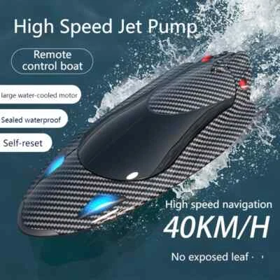 2.4g Adult Children Electric Speedboat Racing Water Toy Boat High-speed Turbojet - Image 1 of 4