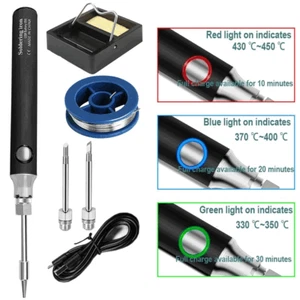 Mini USB Soldering Iron Kit, Portable Rechargeable Electric Welding Pen New - Picture 1 of 8