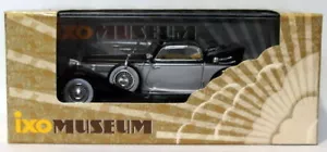 Ixo Models 1/43 Scale Diecast MUS011 - 1938 Horch 853A Cabriolet - Black Silver - Picture 1 of 4