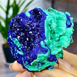 194G BEST Natural Azurite/Malachite crystal minerals specimens - Picture 1 of 22