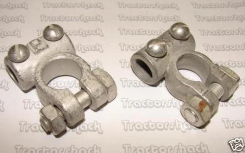 BATTERY TERMINALS, POSITIVE & NEGATIVE, HEAVY DUTY; FOR VARIOUS TRACTORS