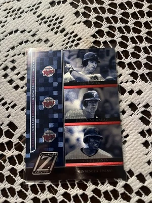Joe Mauer / Justin Morneau / Jacque Jones Mozaics 2005 Zenith #M-15 Twins Foto 1 de 2