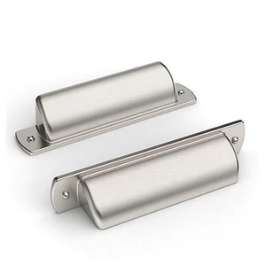  3 Inch(76mm) Kitchen Cabinet 3" Hole Center Brushed Satin Nickel 10 Pack - Picture 1 of 8