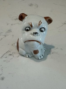 Comical Ceramic Bulldog Figurine - Picture 1 of 6