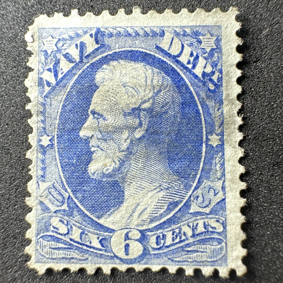 1873 O38 Navy Postage Stamp - Image 1 of 4
