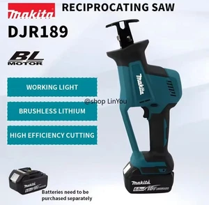 Makita DJR189 18V Brushless Reciprocating Saw – 4 Blades Included - Picture 1 of 6