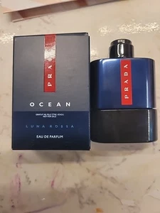 PRADA Luna Rossa Ocean Eau de Parfum Travel MINI SPLASH 9ml / 0.30oz NIB - Picture 1 of 2