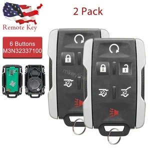 2 For 2015 2016 2017 2018 2019 2020 Chevrolet Tahoe Remote Key Fob M3N-32337100 - Picture 1 of 5