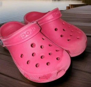 Crocs Kids Toddler Unisex Red Classic Clogs C12 children’s - Picture 1 of 6