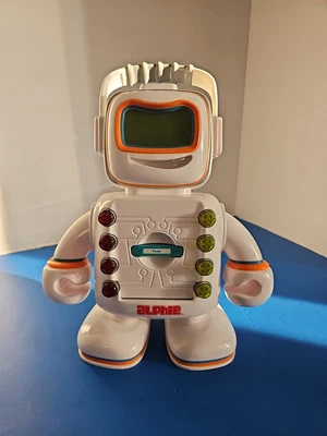 Alphie Electronic Talking Learning Interactive Robot Playskool 2009 & Card Set - Image 1 of 4