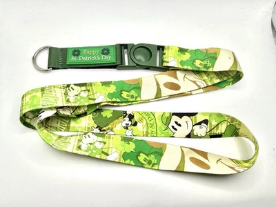 Parques Disney - Día de San Patricio - Cordón Mickey Mouse Reversible Usado Foto 1 de 4