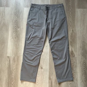 Rhone Pants Mens 36x29 Slim Fit Performance Stretch Travel Work Gray Golf Chino - Picture 1 of 12