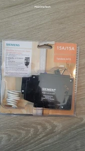 SIEMENS Q1515AFCP 15AMP 1 POLE TANDEM ARC-FAULT CIRCUIT INTERRUPTER OPEN BOX - Picture 1 of 5