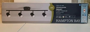 NIB Hampton Bay Crosshaven 4-Light Smart Color Integrated LED Fixed Track Light - Picture 1 of 2