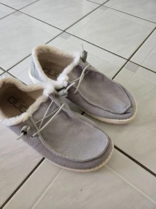 Hey Dude Wendy Corduroy Sneakers Gray 9 - Picture 1 of 7