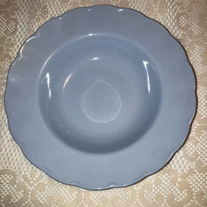 PASTA BOWL or SOUP BOWL - VINTAGE GRINDLEY ENGLAND "LUPIN PETAL" BLUE- 9 7/8” - Picture 1 of 5
