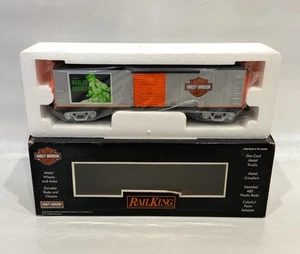 🌟MTH Rail King 30-74158 Harley Davidson Motocicleta Tren Caja Coche, Calibre O - Imagen 1 de 4