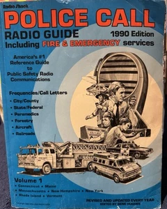 Radio Shack Police Call Radio Guide 1990 Edition Volume 1 NY, CT, NH, RI, VT, ME - Zdjęcie 1 z 4
