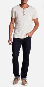 NEU 198 $ HUDSON Gr. 33 BYRON FÜNF TASCHEN GERADE STRETCH JEANS INSTINKTIV BLAU - Bild 1 von 13
