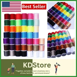 45-Color Polyester Sewing Thread Kit - 4500 Yards Total - Picture 1 of 7