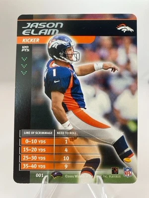 Jason Elam 2002 NFL Showdown 1st & Goal #001  Broncos - Image 1 of 2