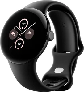 Google Pixel Watch 2 41mm Black Alum Case Obsidian Band Wi-Fi Excellent Cond - Photo 1 sur 4