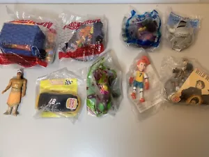 Lotto vintage Burger King 9 giocattoli corsa pollo Notre Dame selvaggio west boomer insetti - Foto 1 di 3