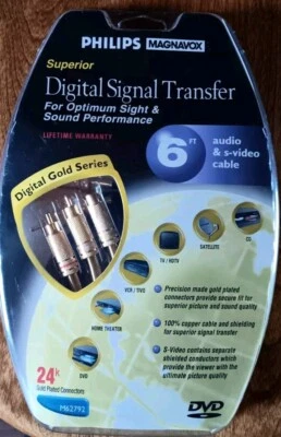 Transferencia de señal digital superior Philips Magnavox serie Gold digital de 6 pies Foto 1 de 2