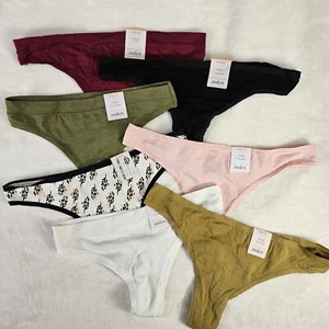 Auden 6pk Surtido Tanga Ropa Interior Mujer Medio Elástico - Imagen 1 de 11