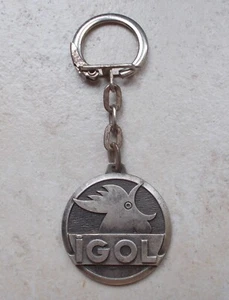 Ancien porte clefs clés vintage huile IGOL France Garage Petroliana 1960s vtg #2 - Imagen 1 de 2