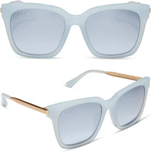 DIFF Bella Blue Dust Blue Gradient Flash sunglasses 54mm - Picture 1 of 5