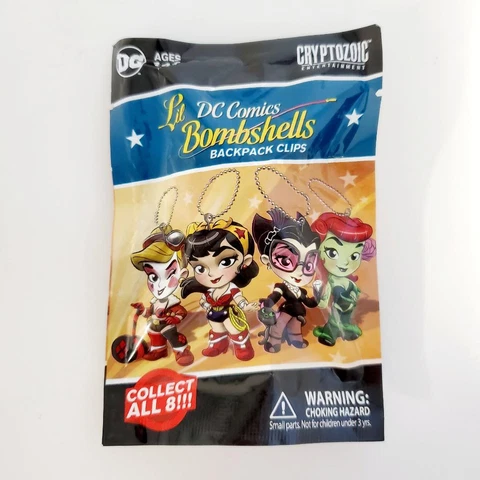 DC Comics Lil Bombshells Backpack Clips Keychain  - YOU CHOOSE!  NEW! Cover