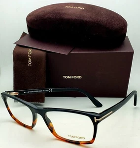 New TOM FORD Classic Eyeglasses TF 5295 056 56-17 Black Havana Tortoise Frames - Picture 1 of 12