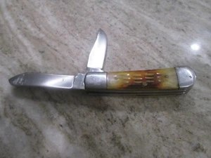 Double Blade Elk Horn 2" Knife by Taylor Cutlery - Picture 1 of 5