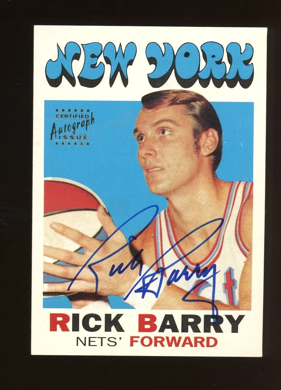 1996 Topps Stars 1971 RC Reprint #170 Rick Barry Nets HOF Signed AUTO