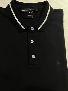 MARC JACOBS POLO SHIRT BLACK SIZE SMALL - Picture 1 of 11