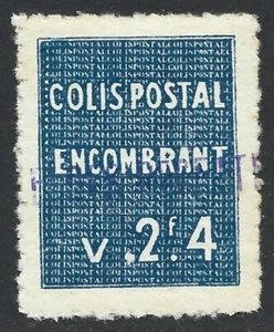 Algeria 1941-42 Parcel Post Railway Colis Postal 2F40 Dark Blue VF-NH - Picture 1 of 2