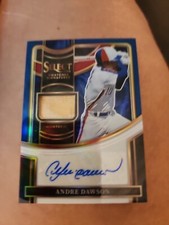 2023 Panini Select Andre Dawson Swatches Signatures Bat Relic Auto /49