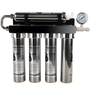 Sistema de filtración de agua con membrana UF de 5 etapas encimera 304 acero inoxidable hogar - Imagen 1 de 16