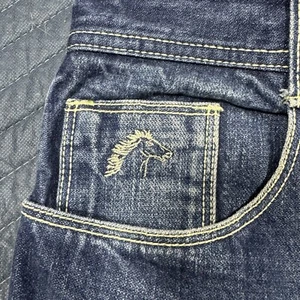 EUC Vintage 80s Jordache 33 Long Straight Jeans Horsehead Hong Kong Waist 52992 - Bild 1 von 17