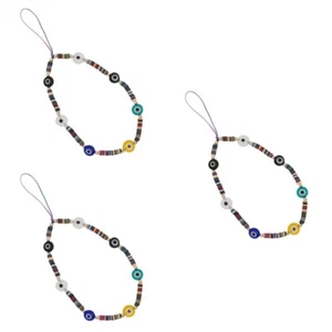 3 Count Anhänger Des Teufelsauges Telefon Lanyard Handgelenk Handy-Hängeband - Zdjęcie 1 z 12