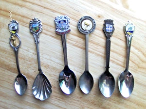 Vintage Souvenir Collector Spoons Lot 6 Caribbean - Picture 1 of 3