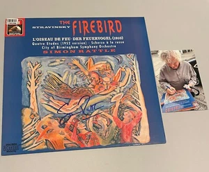 Sir SIMON RATTLE Firebird conductor in-person signed Vinyl/LP 12" + proof photo - Picture 1 of 1