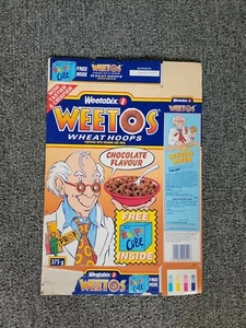 1992 Wheetabix Wheetos Wheat Hoops Happy Cube Cereal Box - Picture 1 of 3
