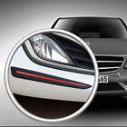 2PCS Car Auto Front Bumper Carbon fiber Look Crash Strip Decorative Protectors