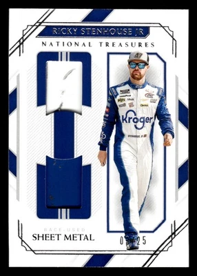 2021 Panini National Treasures Ricky Stenhouse Jr. Race Used Sheet Metal /25 - Image 1 of 2