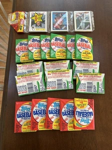 1987 1988 Topps Baseball Wax + Rack Pack Lot 18 Packs Mint 1988 Clemens On Back - Bild 1 von 5