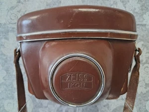 Contaflex Zeiss Ikon A.G Vintage Brown Leather CASE for Contaflex - Excellent - Picture 1 of 9