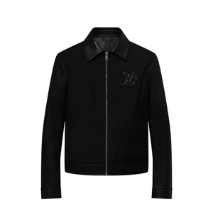 LV Louis Vuitton Leather Mix Blouson Jacket Size S-3XL - Picture 1 of 6